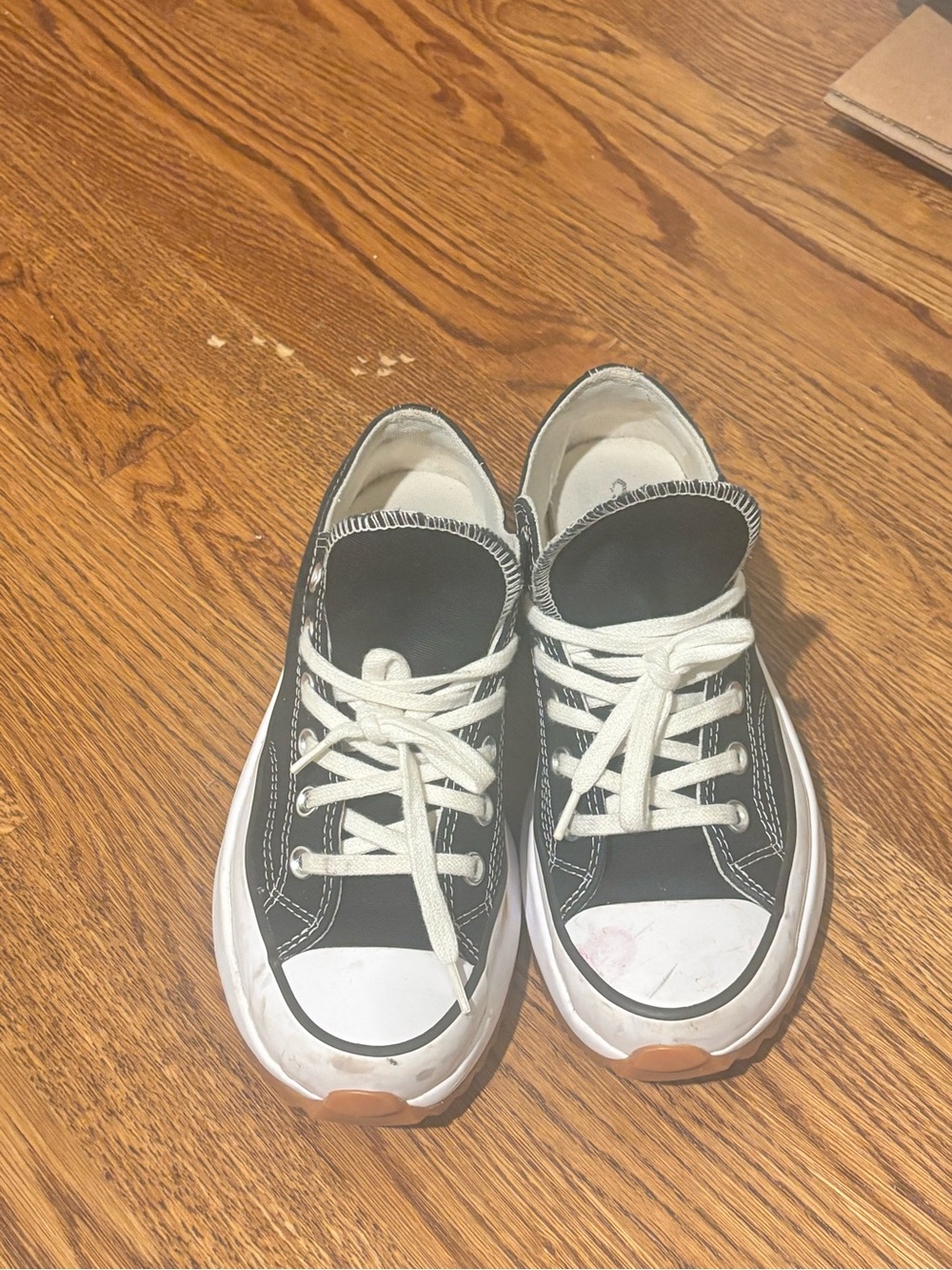 Converse Black and White Low-Top Canvas Sneakers - Picture 6 of 7